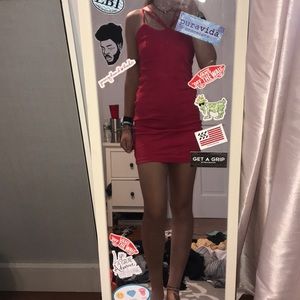 Red semi formal dress